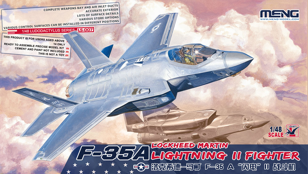 Galaxy D48003 1/48 F-35a Lightning II Diecut Flexible Mask for Meng Ls-007 Model for sale online 